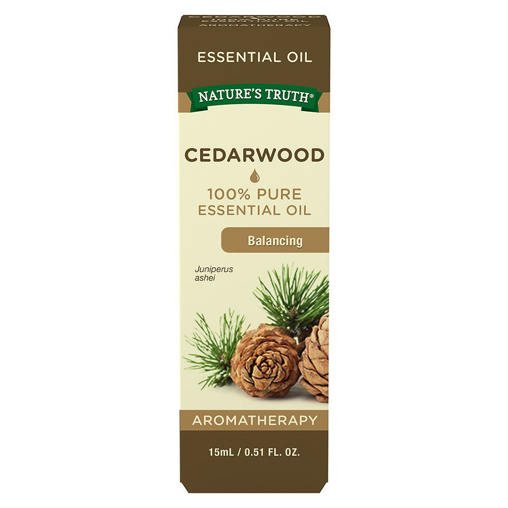 Natures Truth Aromatherapy Cedarwood 100% Pure Essential Oil, 0.51 oz